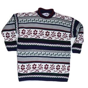 VINTAGE 90s WOMEN'S PULLOVER MOCKNECK SWEATER - CUT 4 U - SIZE L